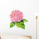 Pink Hydrangea Watercolor Wall Decal