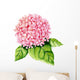 Pink Hydrangea Watercolor Wall Decal