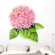 Pink Hydrangea Watercolor Wall Decal