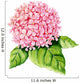 Pink Hydrangea Watercolor Wall Decal