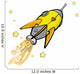 Rocket to your Heart Wall Decal