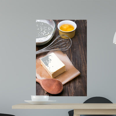 Ingredients and Tools for Wall Decal shown on a wall