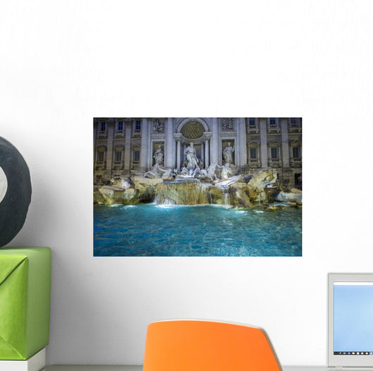 Wide Angle Famous Trevi Wall Decal