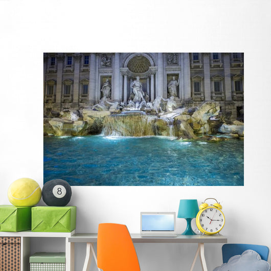 Wide Angle Famous Trevi Wall Decal