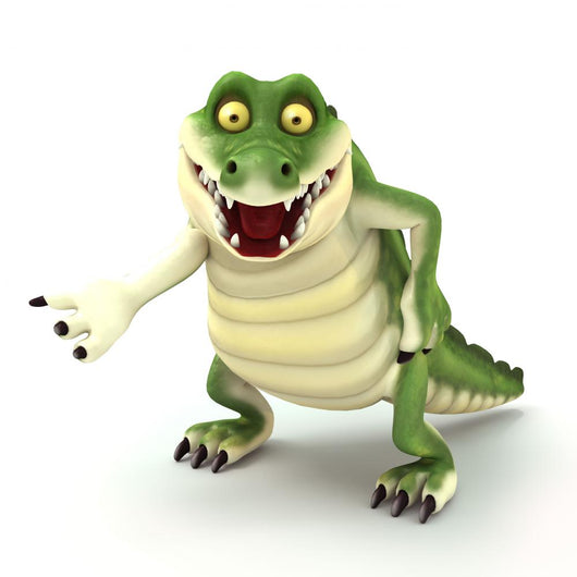 Croc Looking Mad Wall Decal