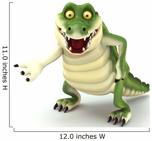 Croc Looking Mad Wall Mural