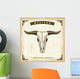 Vintage Western Bull Skull Wall Mural