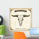 Vintage Western Bull Skull Wall Mural