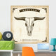 Vintage Western Bull Skull Wall Mural