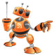 Orange Rss Robot Concept Wall Decal