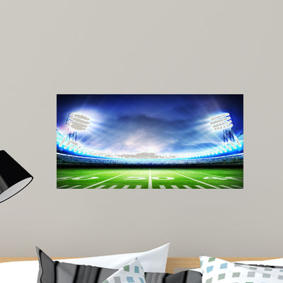 Stadium American Wall Decal shown on a wall
