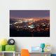 Night over the city of Seoul Wall Mural
