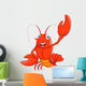 Cartoon Lobster Waving Wall Decal