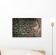 Dark Brick Wall with Wall Decal
