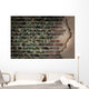 Dark Brick Wall with Wall Decal