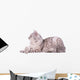 Gray Tabby Cat European Wall Decal