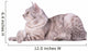 Gray Tabby Cat European Wall Decal