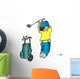cartoon golfer Wall Decal