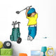 cartoon golfer Wall Decal