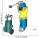 cartoon golfer Wall Decal