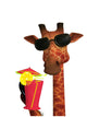 Relaxation Giraffe Wall Decal