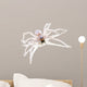 Translucent Spider White Wall Decal