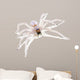 Translucent Spider White Wall Decal