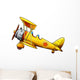 Yellow Cartoon Plane Wall Decal