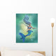 Mermaid in Blue Wall Mural