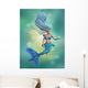 Mermaid in Blue Wall Mural