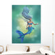 Mermaid in Blue Wall Mural