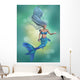 Mermaid in Blue Wall Mural
