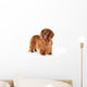 Brown Long-Haired Dachshund Wall Decal