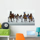 White Turf Racing Wall Mural