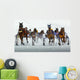 White Turf Racing Wall Mural