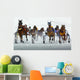 White Turf Racing Wall Mural