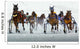 White Turf Racing Wall Mural