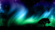 Night Sky With Norther Lights With Tree Silhouettes Wall Decal