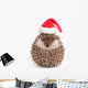 Christmas Hedgehog Wall Decal