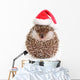 Christmas Hedgehog Wall Decal