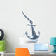 anchor on white background Wall Decal