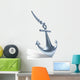anchor on white background Wall Decal