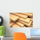 Closeup Wooden Boards Construction Wall Decal