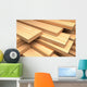 Closeup Wooden Boards Construction Wall Decal
