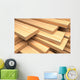 Closeup Wooden Boards Construction Wall Decal