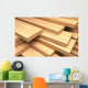 Closeup Wooden Boards Construction Wall Decal