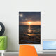 Calm ocean and beach on tropical sunrise Wall Mural