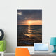 Calm ocean and beach on tropical sunrise Wall Mural