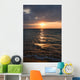 Calm ocean and beach on tropical sunrise Wall Mural