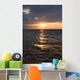 Calm ocean and beach on tropical sunrise Wall Mural